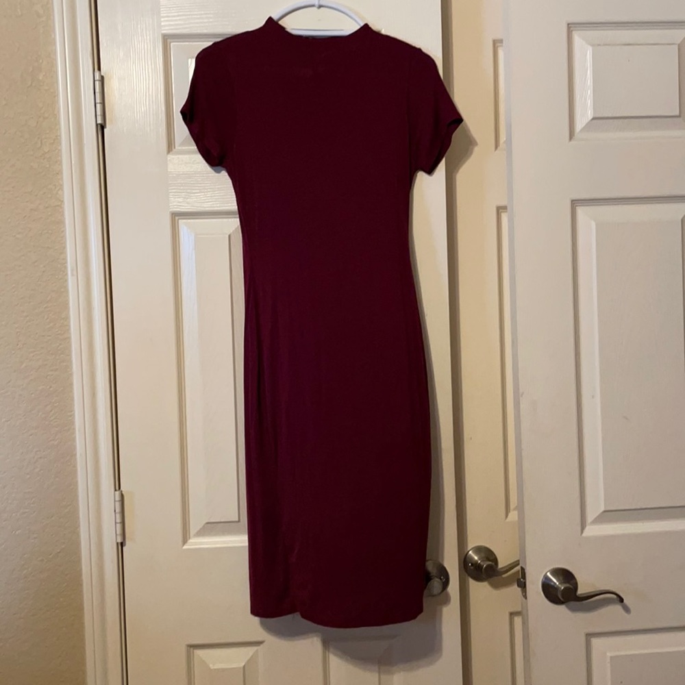 Charlotte Russe, maroon body con, size M